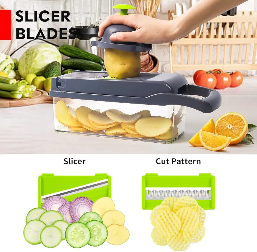 Vegetable Chopper & Slicer 17-Piece Set