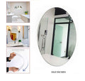 Oval Shape Flexible Self Adhesive Non-Glass Mirror Sticker