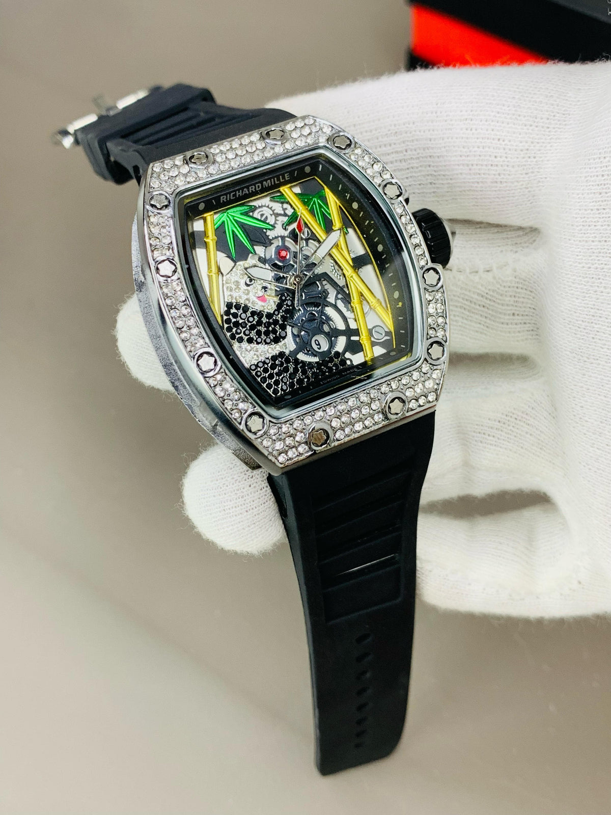Richard Mille Style Diamond Watch