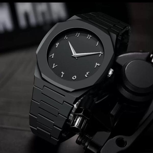 Arabic Black Luxury Watch
