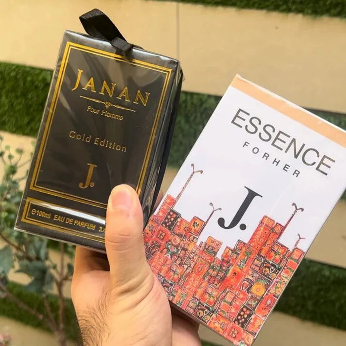 Pack Of 2 – J. Essence & J. Janan Perfume- 100ml for HER & HIM