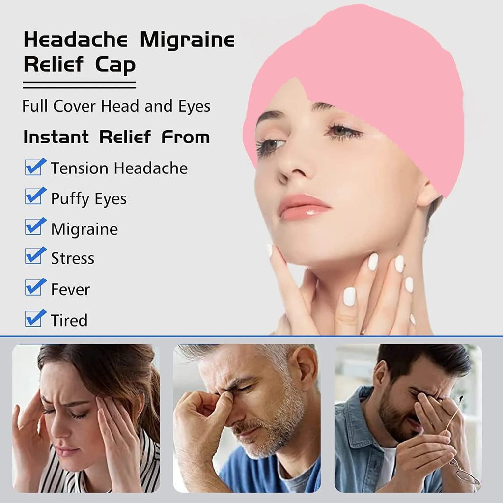 Migraine Relief Cap Therapy Headpack Gel Ice Cap
