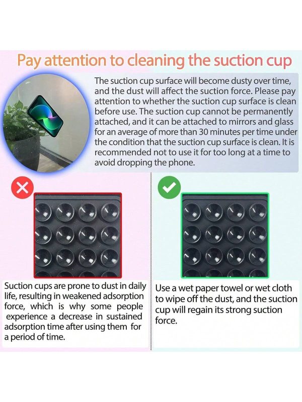 Mobile Phone Silicone Suction Cup Square