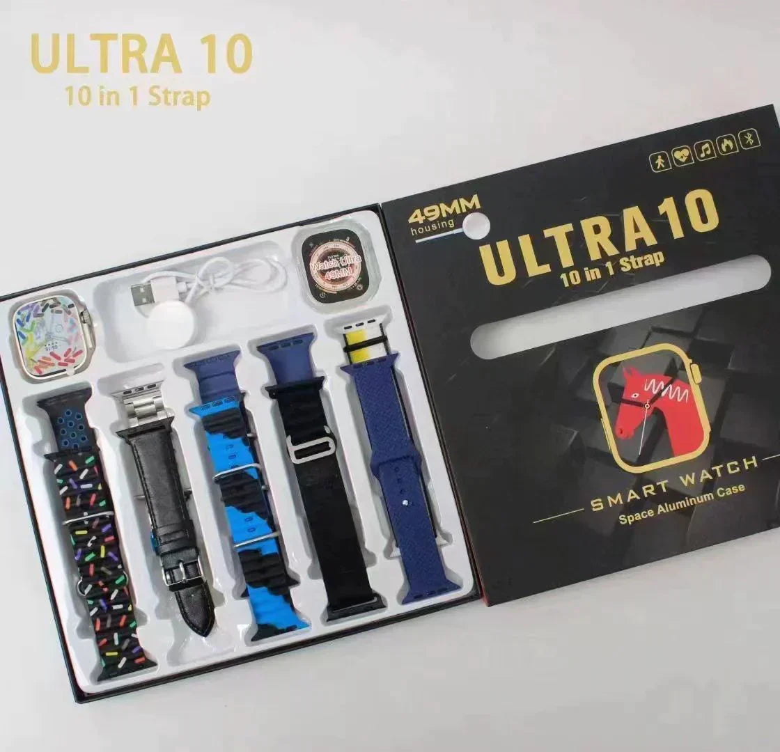 Ultra 10: The Ultimate Watch with 10 Interchangeable Straps for Every Occasion
